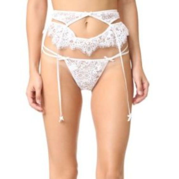 For Love And Lemons Other - For Love & Lemons SKIVVIES KATE LACE GARTER BELT